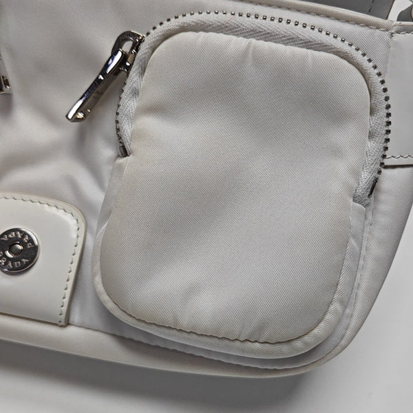Fabric Shoulder Bag White