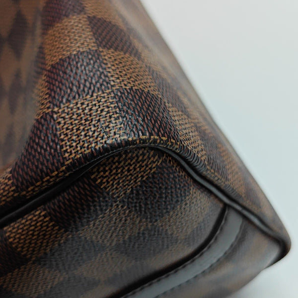 SPEEDY 25 Damier Ebene Coated Canvas Brown