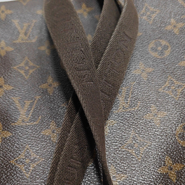 TROTTEUR Monogram Coated Canvas Brown