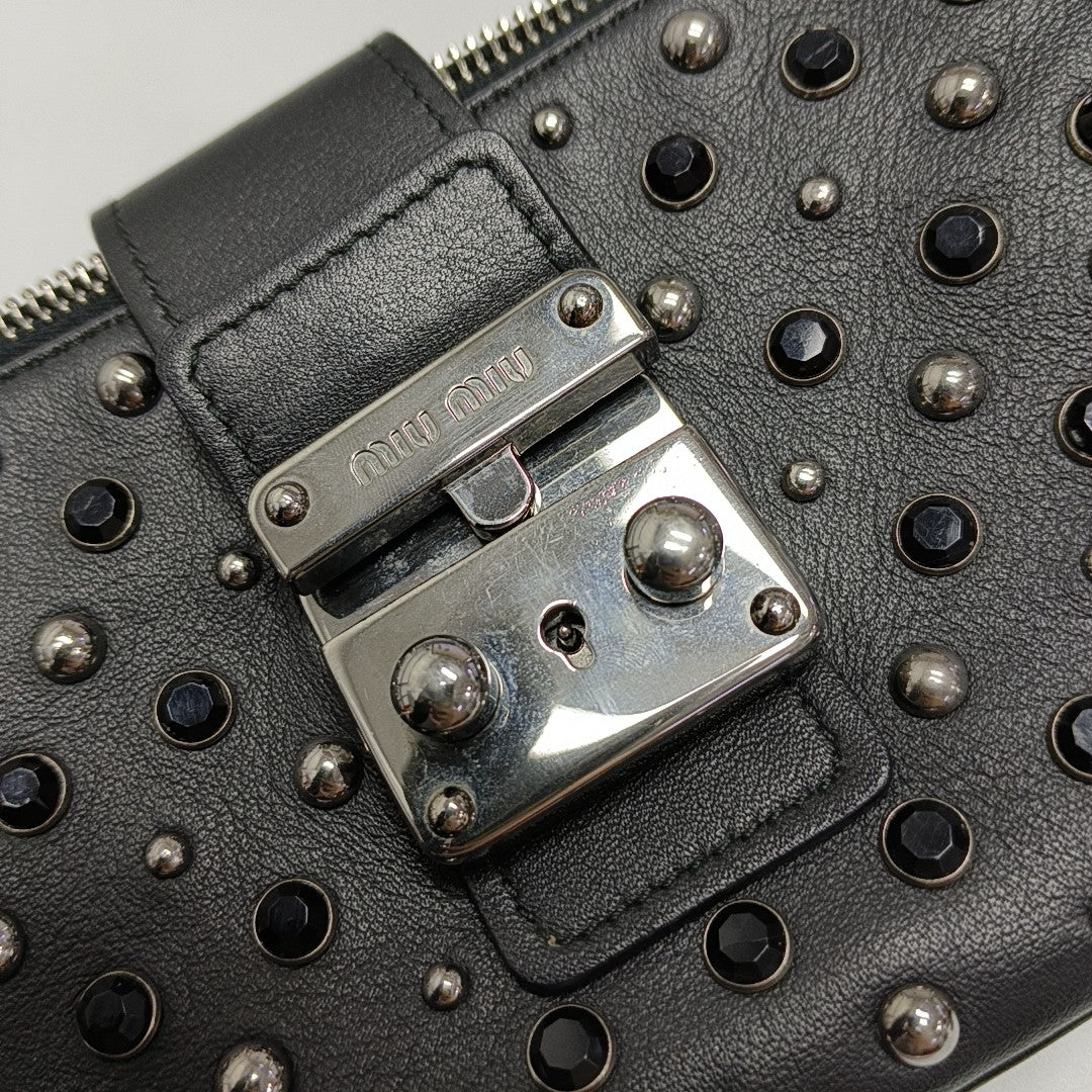 Calfskin Crossbody Bag Black
