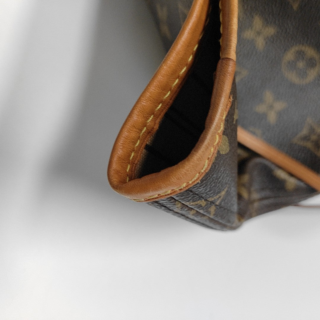 NEVERFULL MM Monogram Coated Canvas Brown