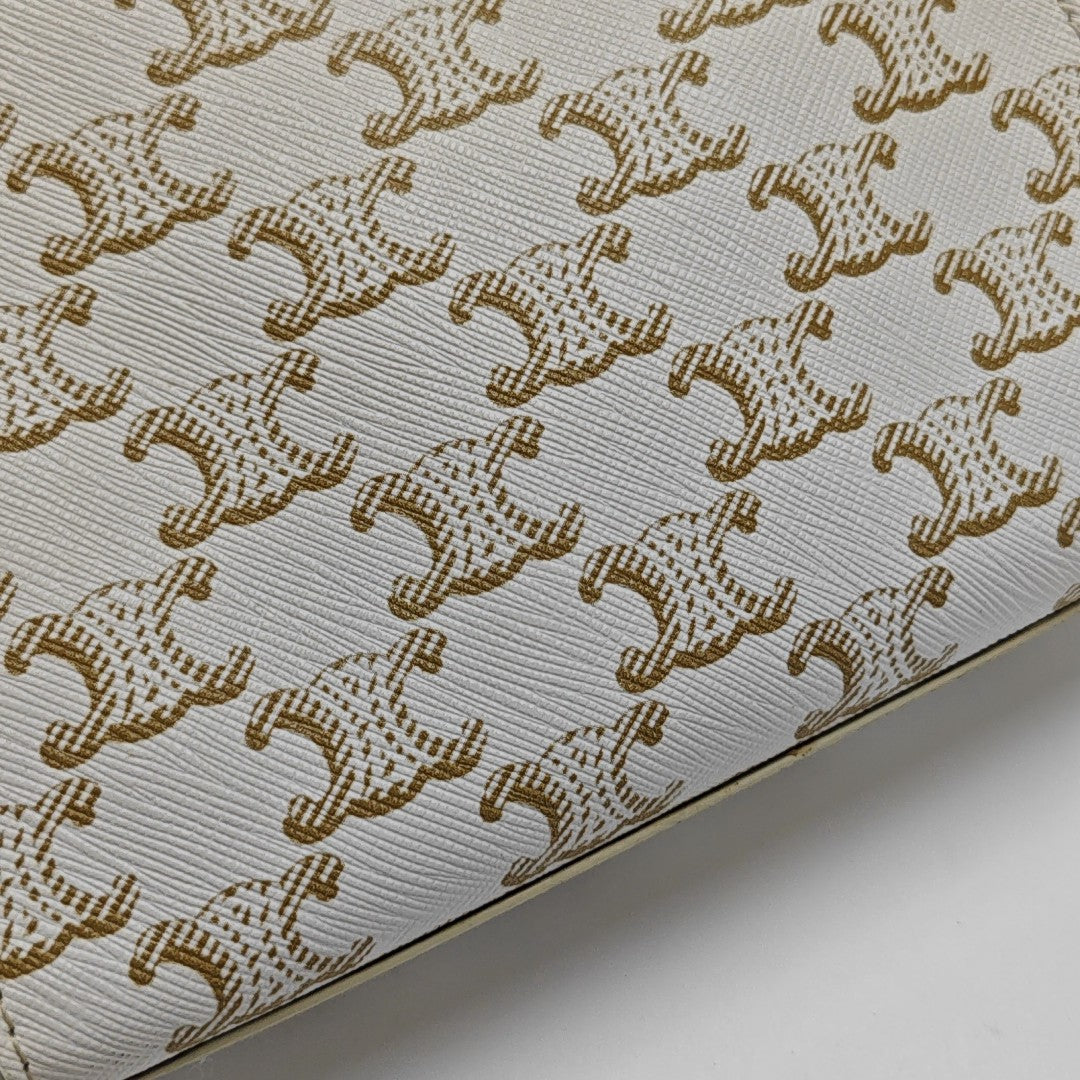 CABAS CELINE Mini Coated Canvas White