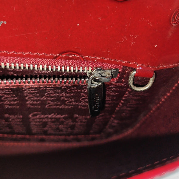 Calfskin Top Handle Bag Red