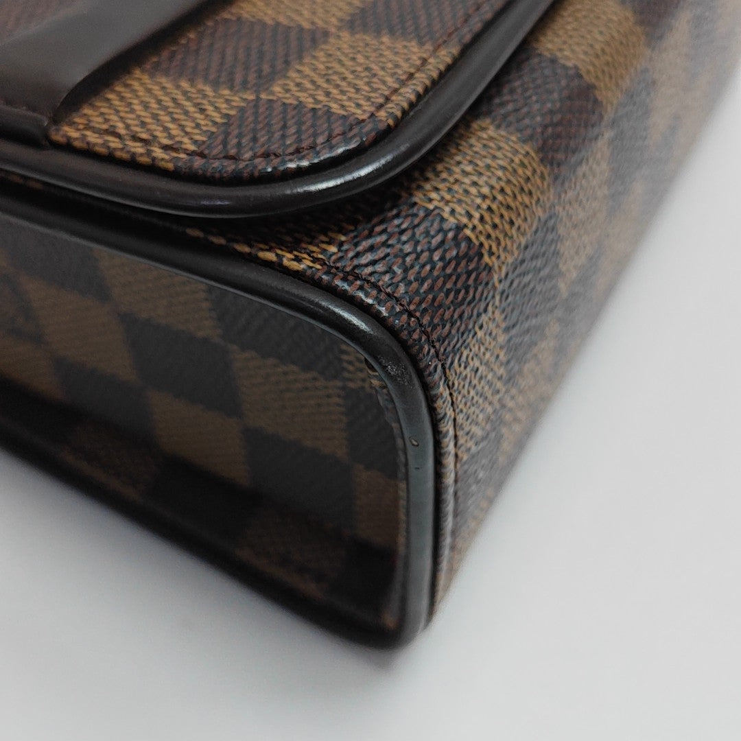 TRIBECA Damier Ebene Coated Canvas Brown