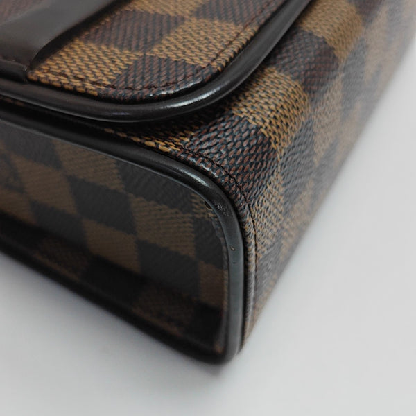 TRIBECA Damier Ebene Coated Canvas Brown