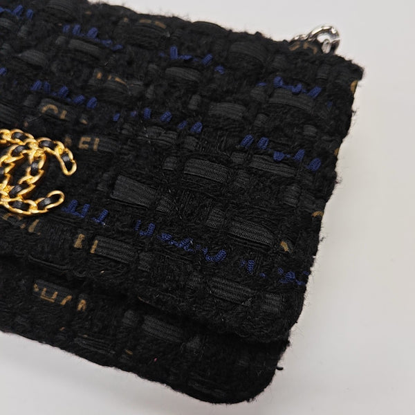 CHANEL 19 WOC Quilted Wool Black