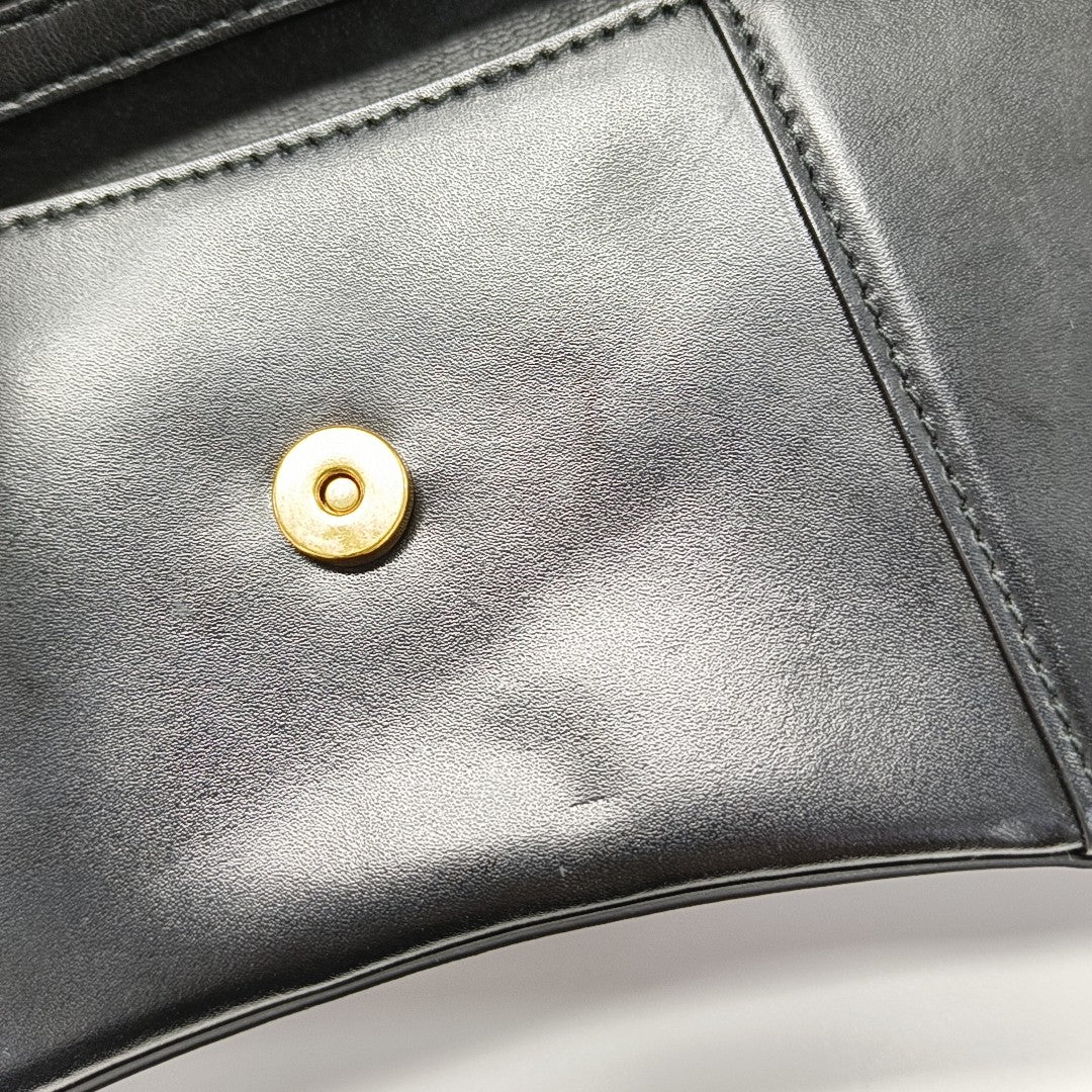 Hourglass S Calfskin Black
