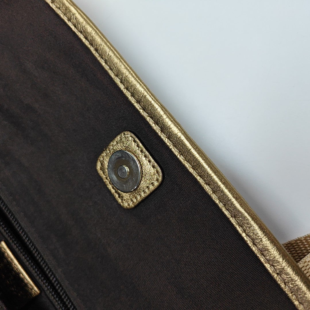 GG Imprime Monogram Canvas Gold