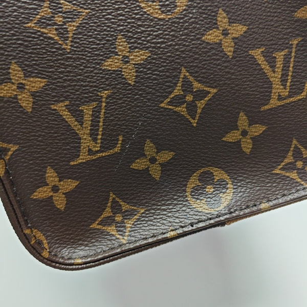 ONTHEGO MM Monogram Coated Canvas Brown