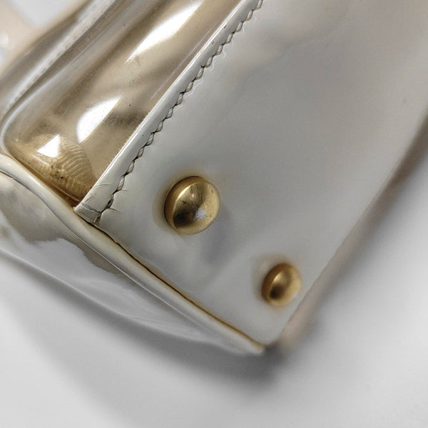 TRIPLE CC Patent Leather White