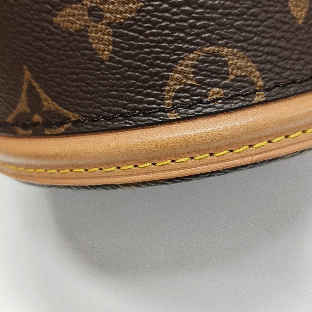 CANNES Super Mini Monogram Coated Canvas Brown