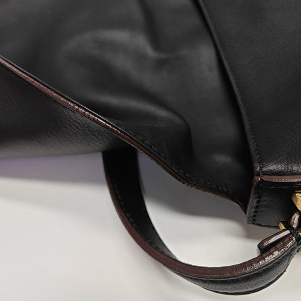 Calfskin Shoulder Bag Black