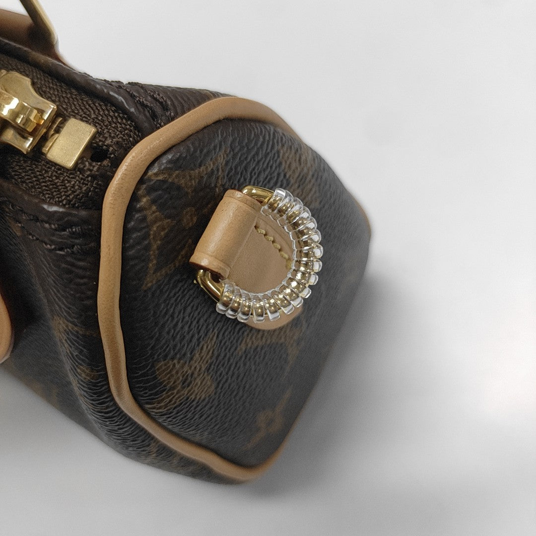 SPEEDY Nano Monogram Coated Canvas Brown