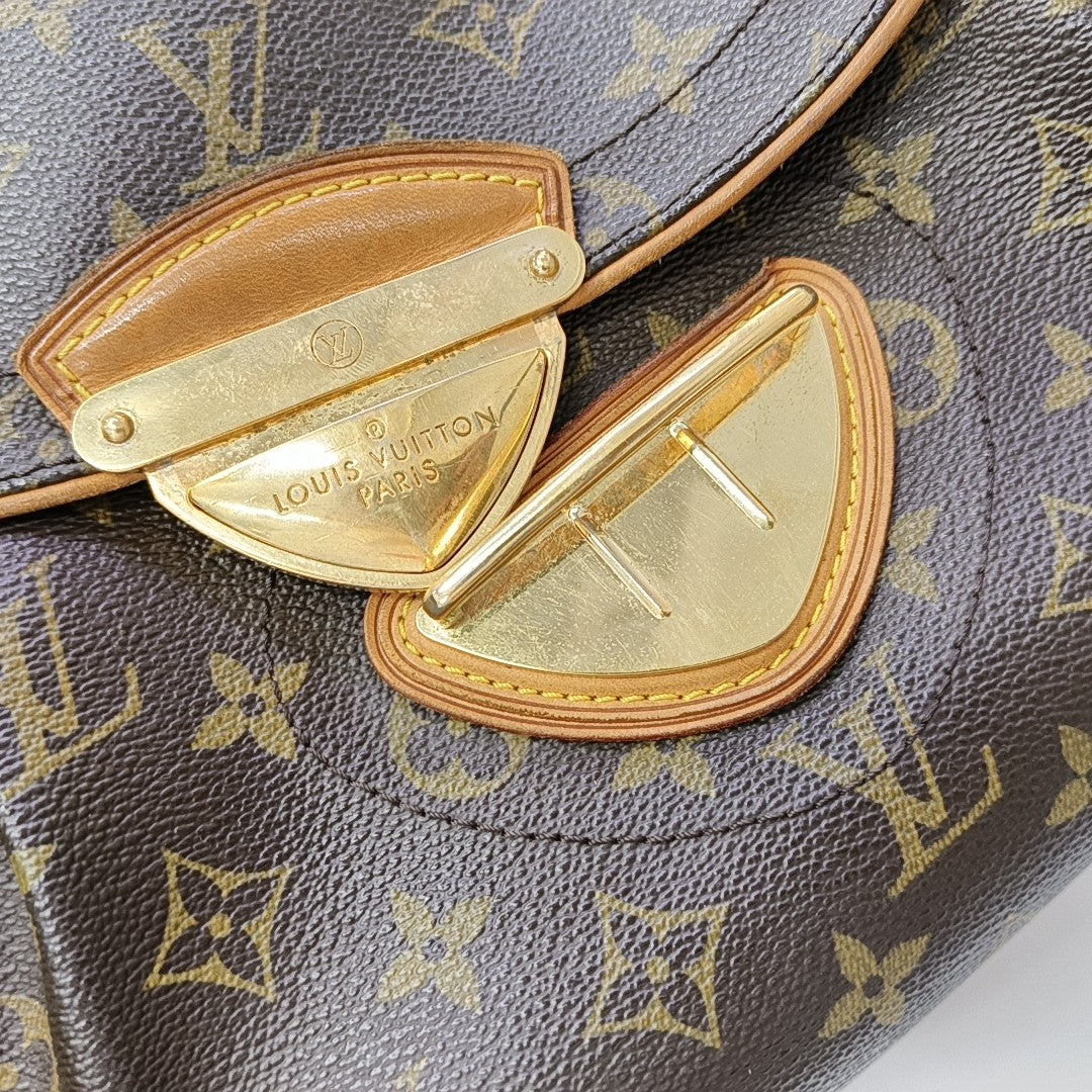 BEVERLY MM Monogram Coated Canvas Brown