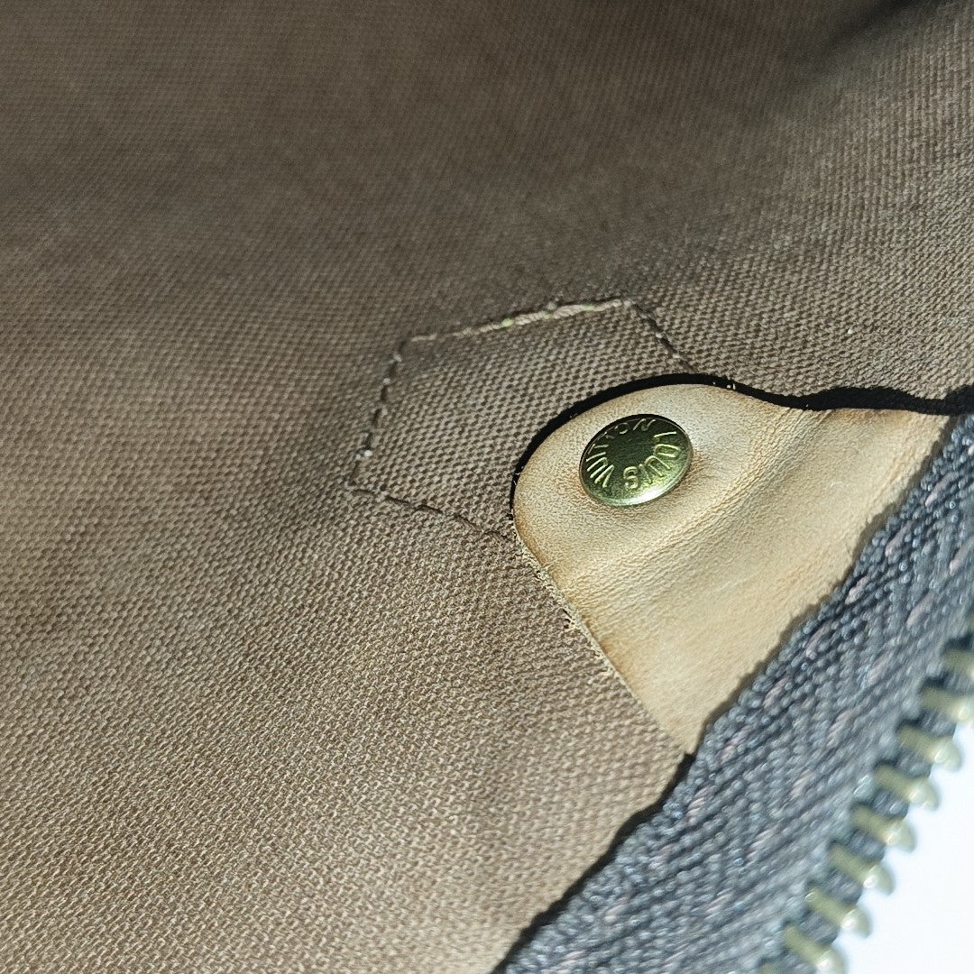 SPEEDY 30 Monogram Coated Canvas Brown