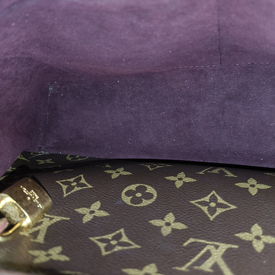 MONTAIGNE Monogram Coated Canvas Brown