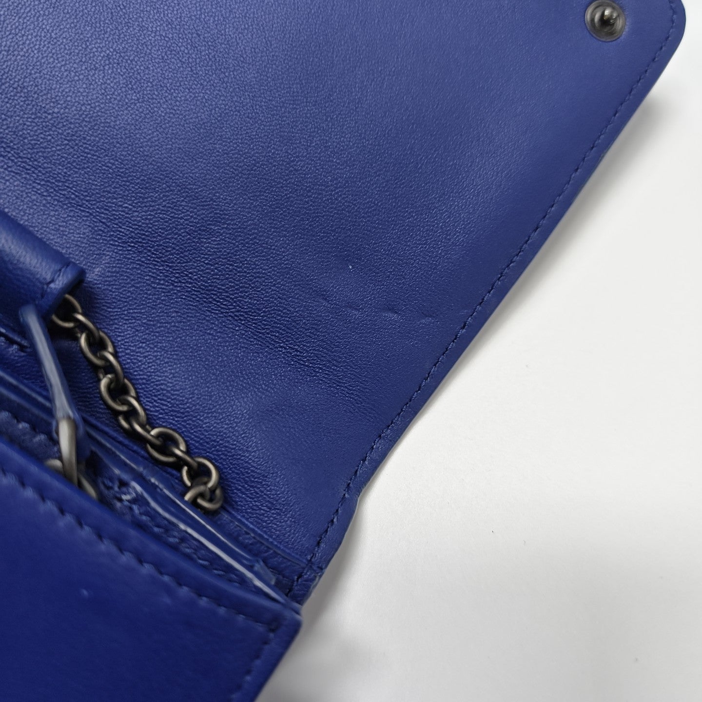 Lambskin Shoulder Bag Blue