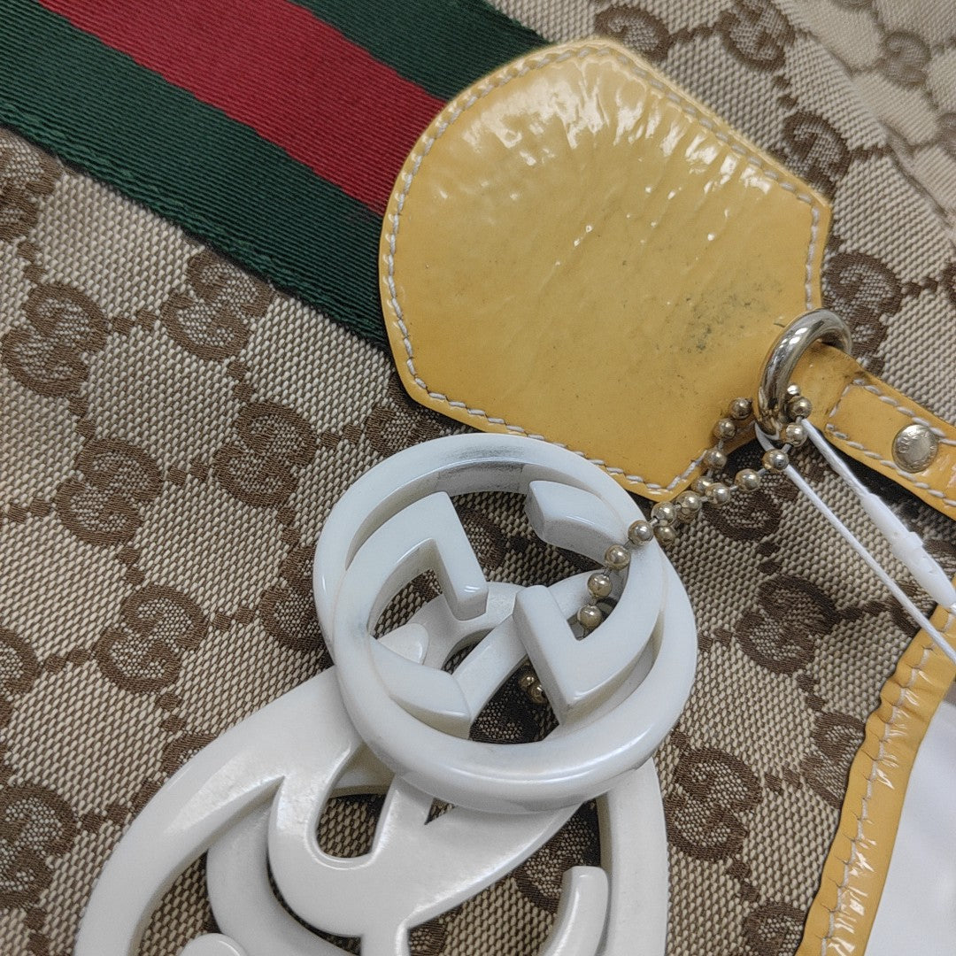 Monogram Canvas Tote Bag Beige