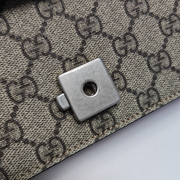 Dionysus Mini Monogram Coated Canvas Beige