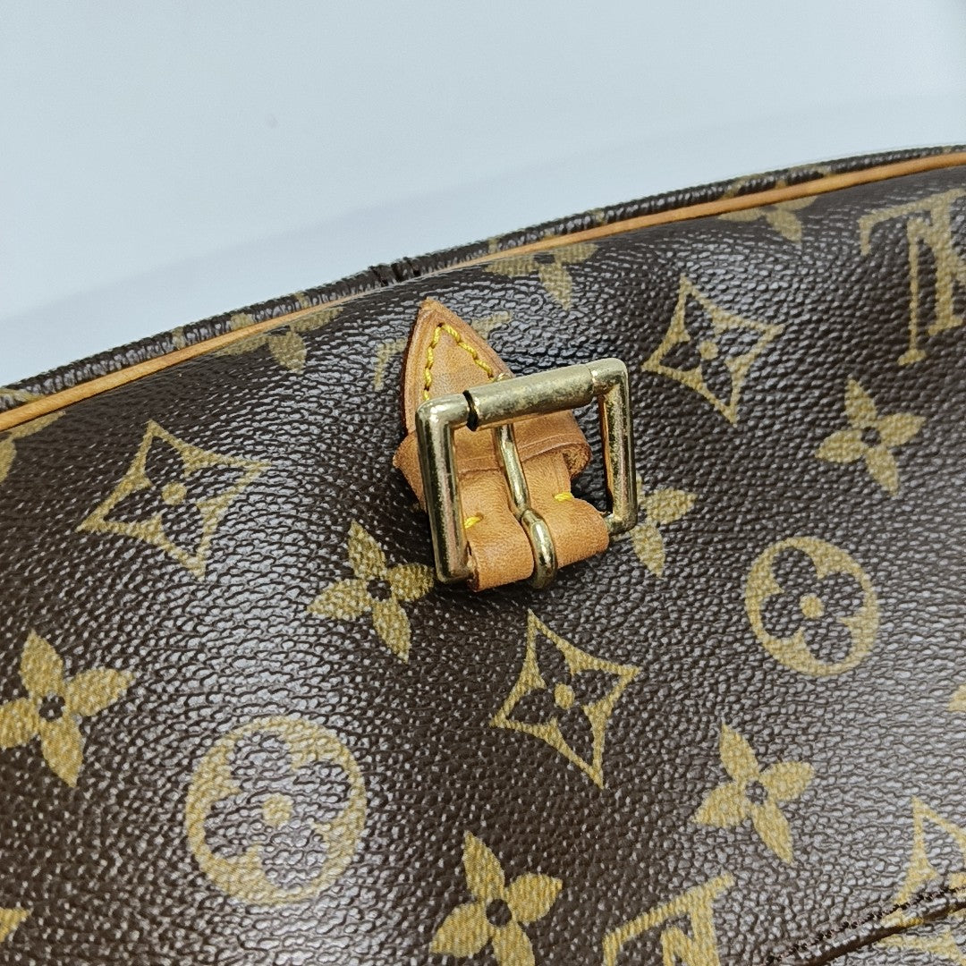 SOLOGNE PM Monogram Coated Canvas Brown