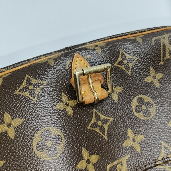 SOLOGNE PM Monogram Coated Canvas Brown