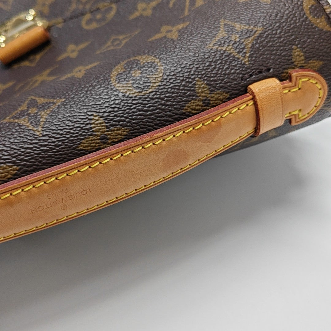 MÉTIS MM Monogram Coated Canvas Brown