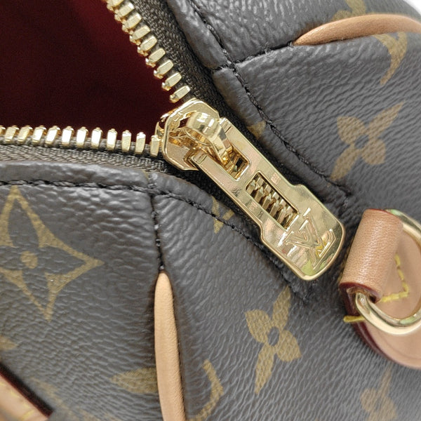 SPEEDY 20 Monogram Coated Canvas Brown