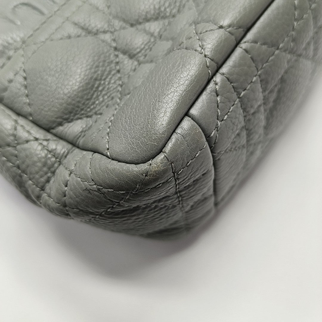 Dior Caro Small Cannage Calfskin Blue
