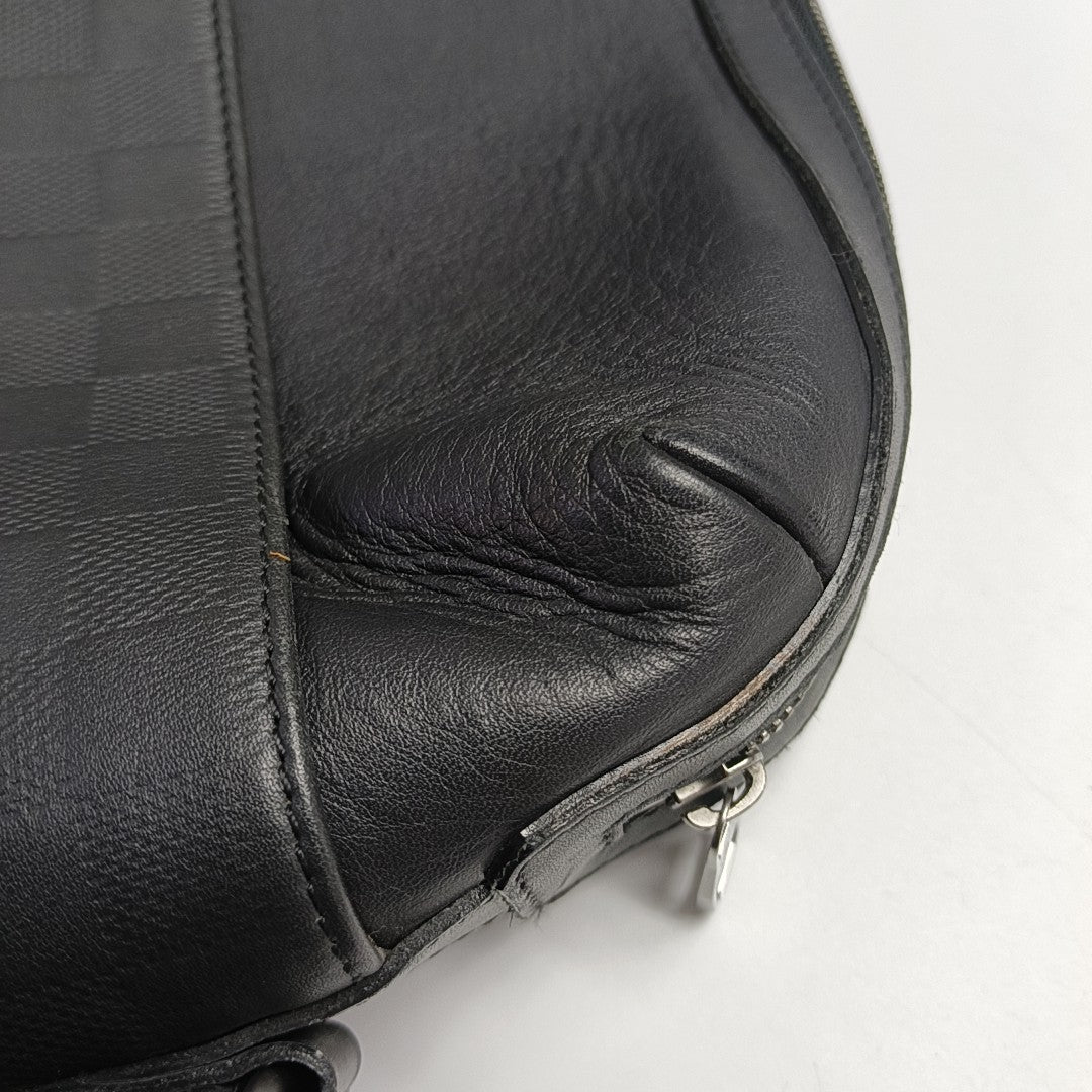 CALYPSO Damier Graphite Calfskin Black