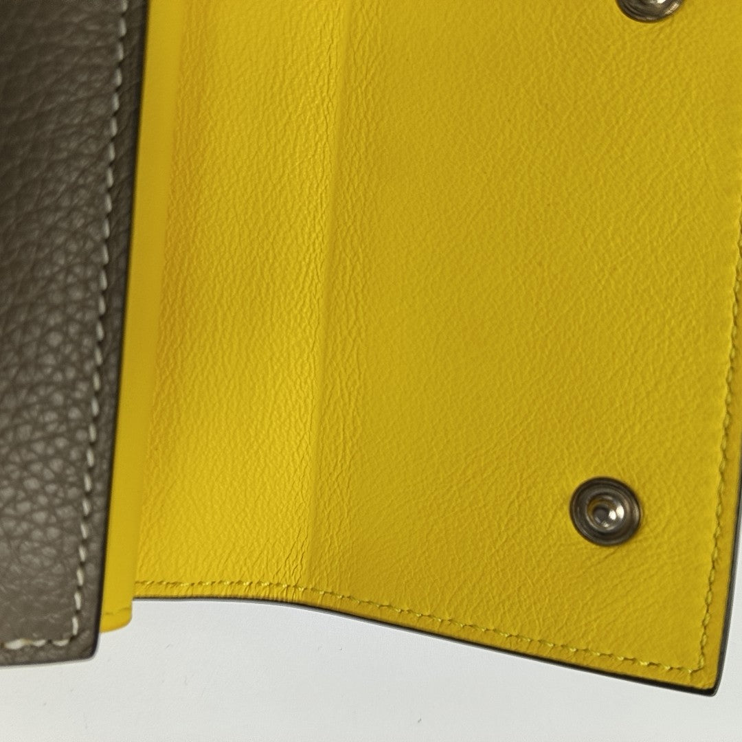 Calfskin Wallet Gray