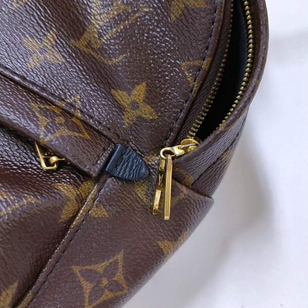 PALM SPRINGS Mini Monogram Coated Canvas Brown