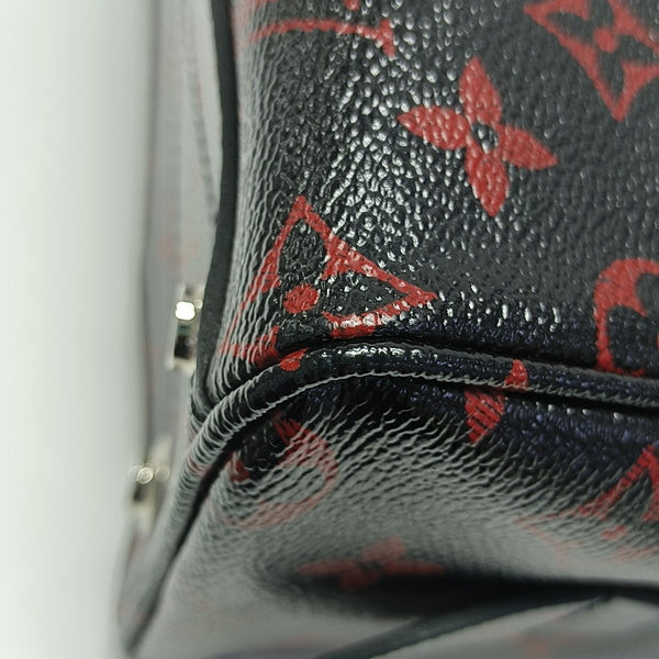 Monogram Coated Canvas Shoulder Bag Black