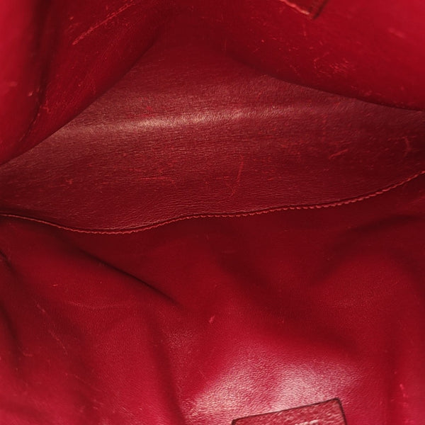 Soho Medium Quilted Ostrich Red