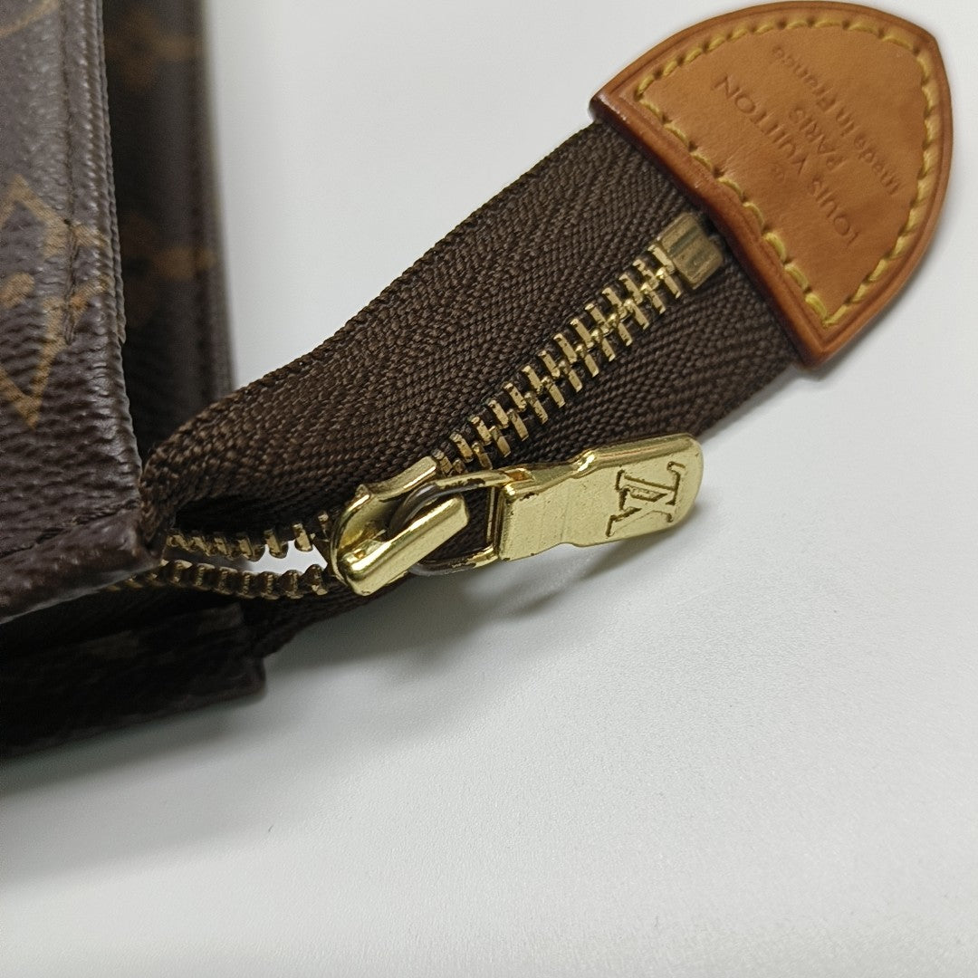 TOILET POCKET 26 Monogram Coated Canvas Brown