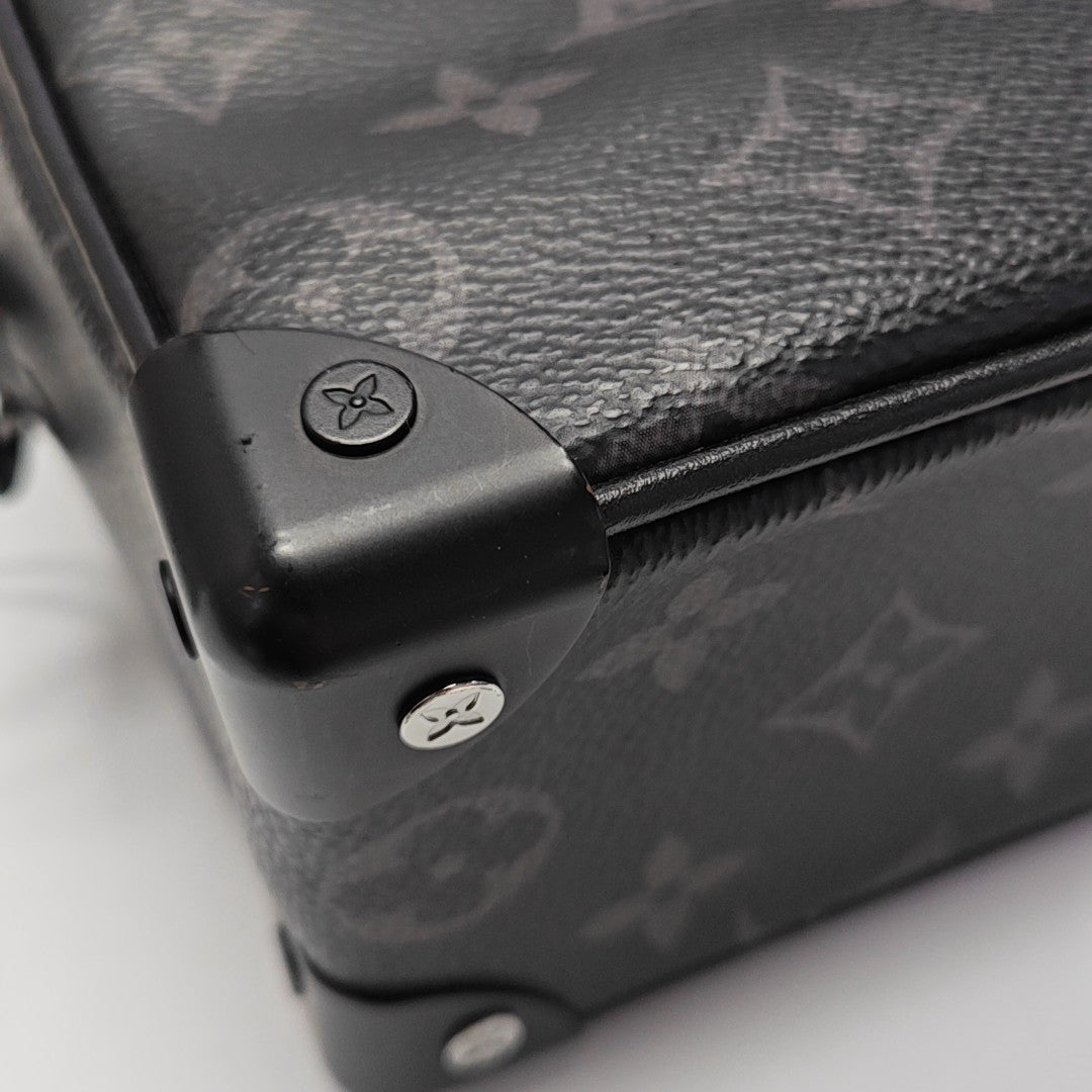 SOFT TRUNK Mini Monogram Coated Canvas Black
