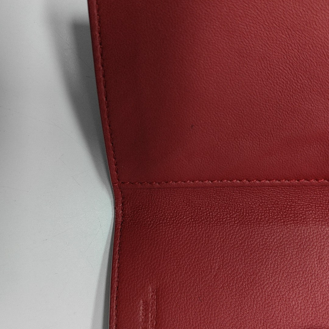 Calfskin Key Pouch Red