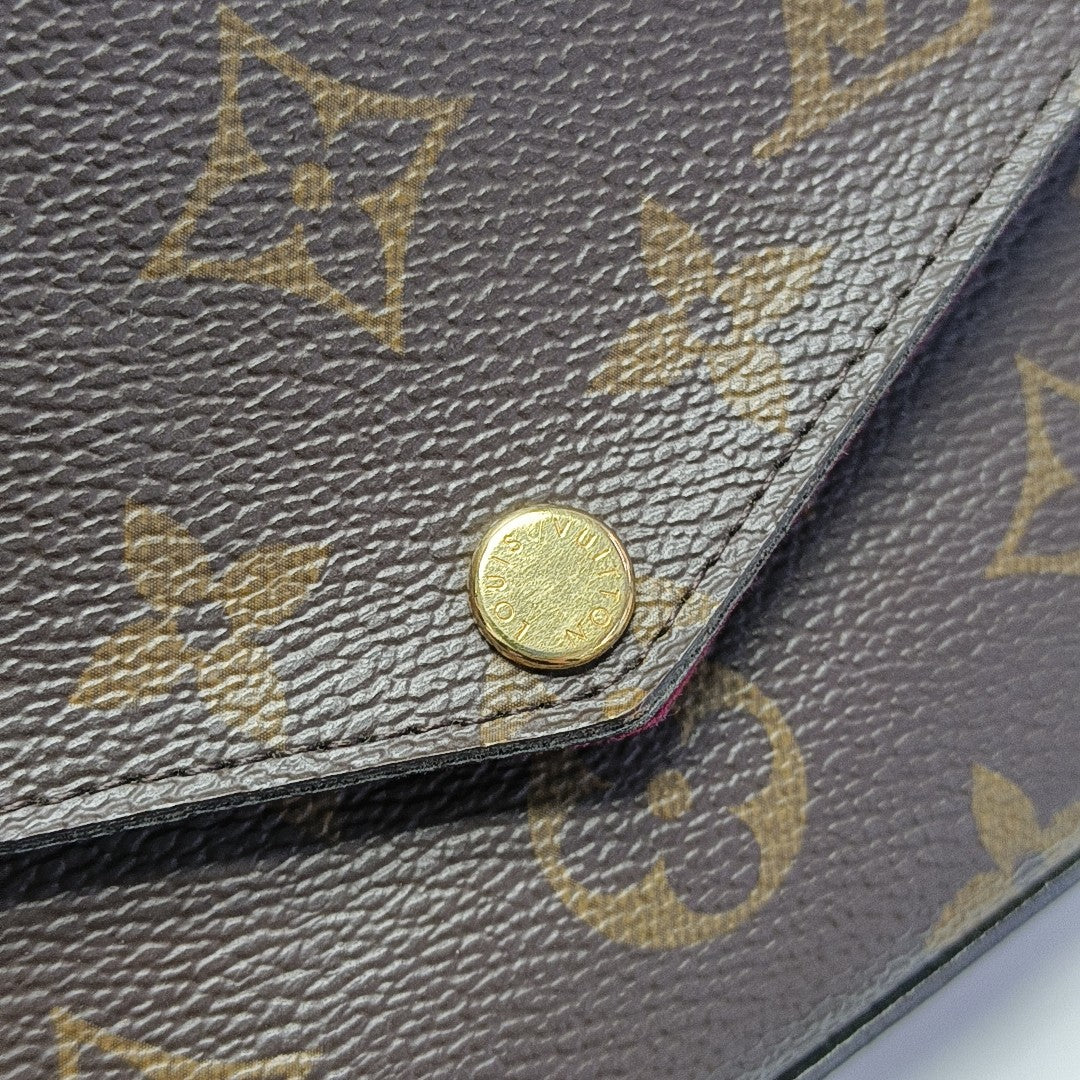 FÉLICIE Monogram Coated Canvas Brown