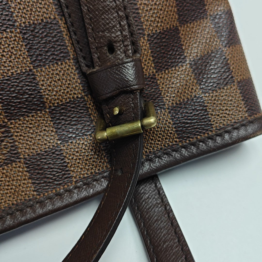 BUCKET PM Damier Ebene Coated Canvas Brown