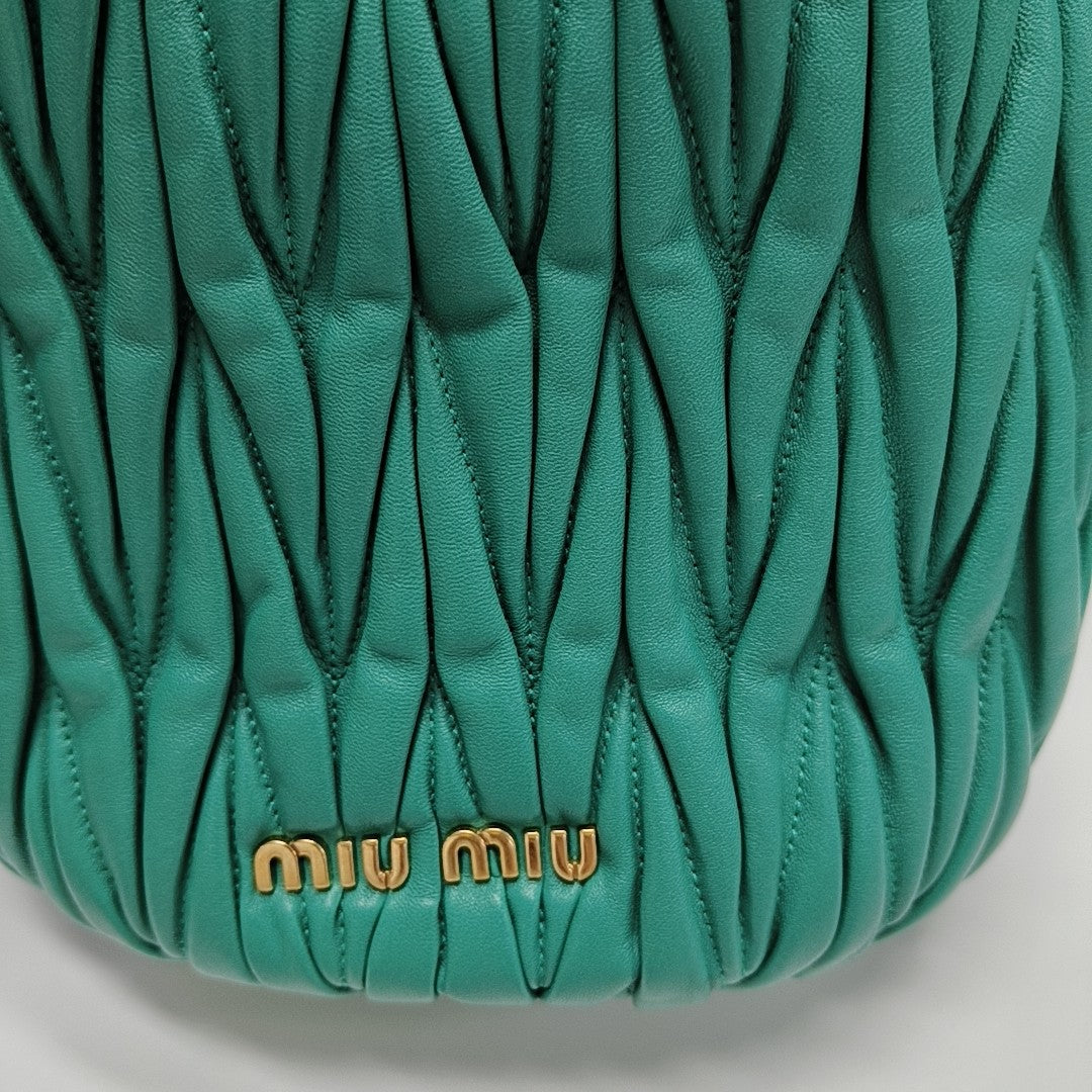 Matelassé Quilted Lambskin Green