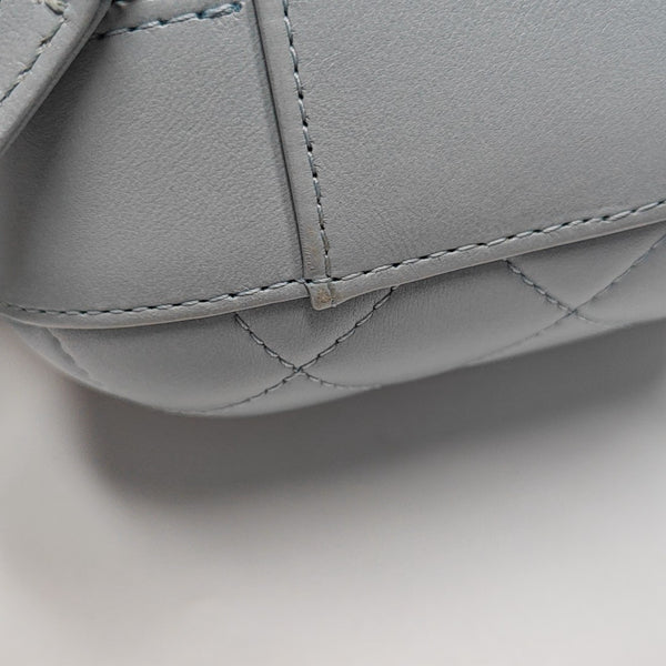 Quilted Lambskin Shoulder Bag Blue