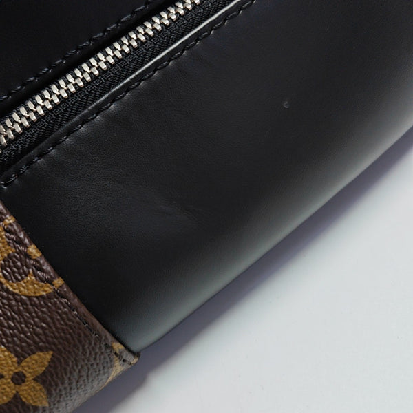 JOSH Monogram Coated Canvas Brown