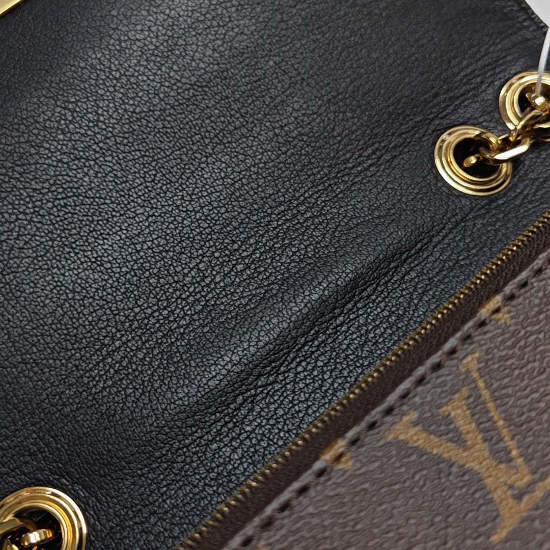 MARCEAU Monogram Coated Canvas Brown