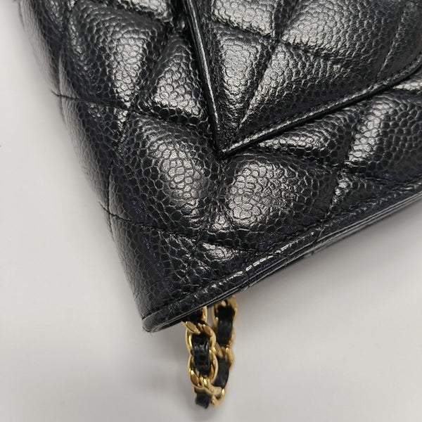 WOC Quilted Grained Calfskin Black