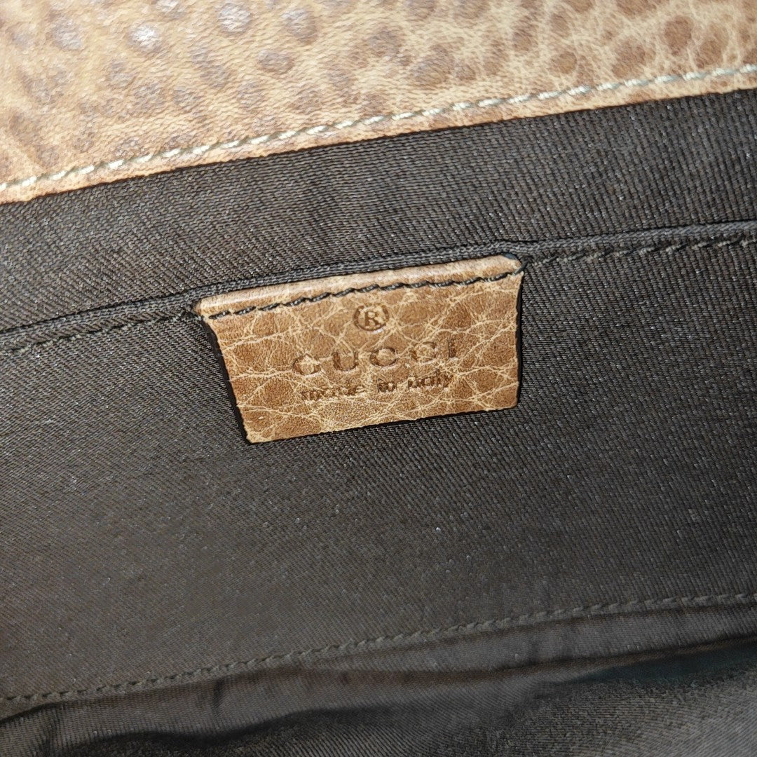 Calfskin Clutch Brown