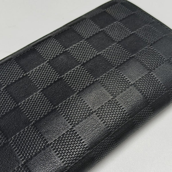 BRAZZA Damier Graphite Calfskin Black Wallet