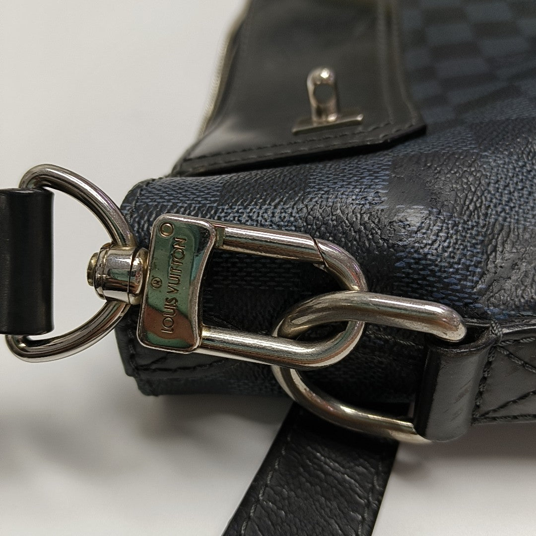 GREENWICH Damier Coated Canvas Blue