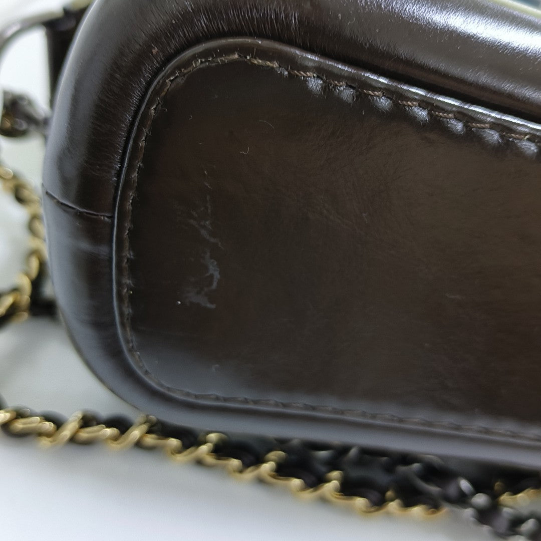 GABRIELLE Small Quilted Calfskin Blue