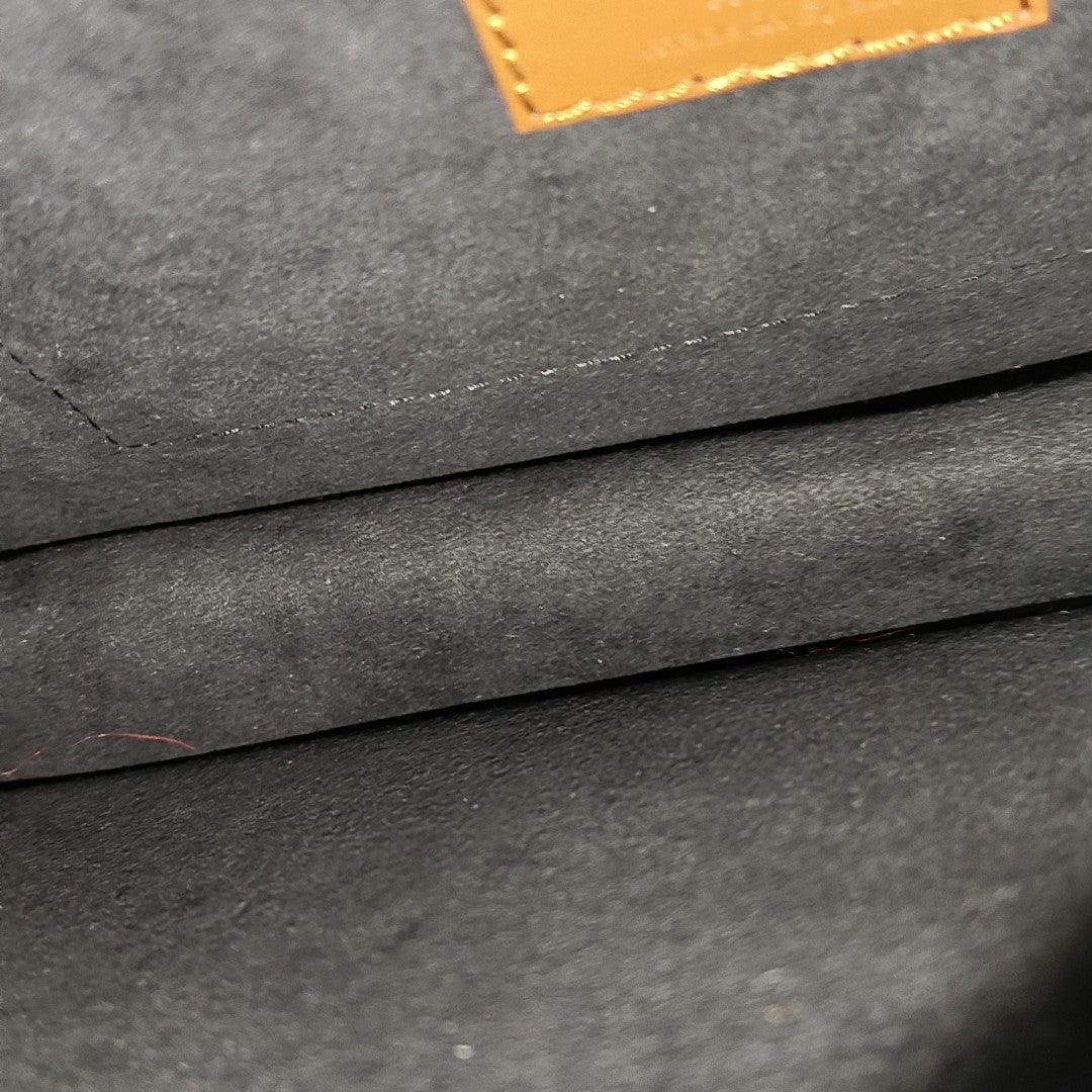 DAUPHINE MM Monogram Coated Canvas Brown