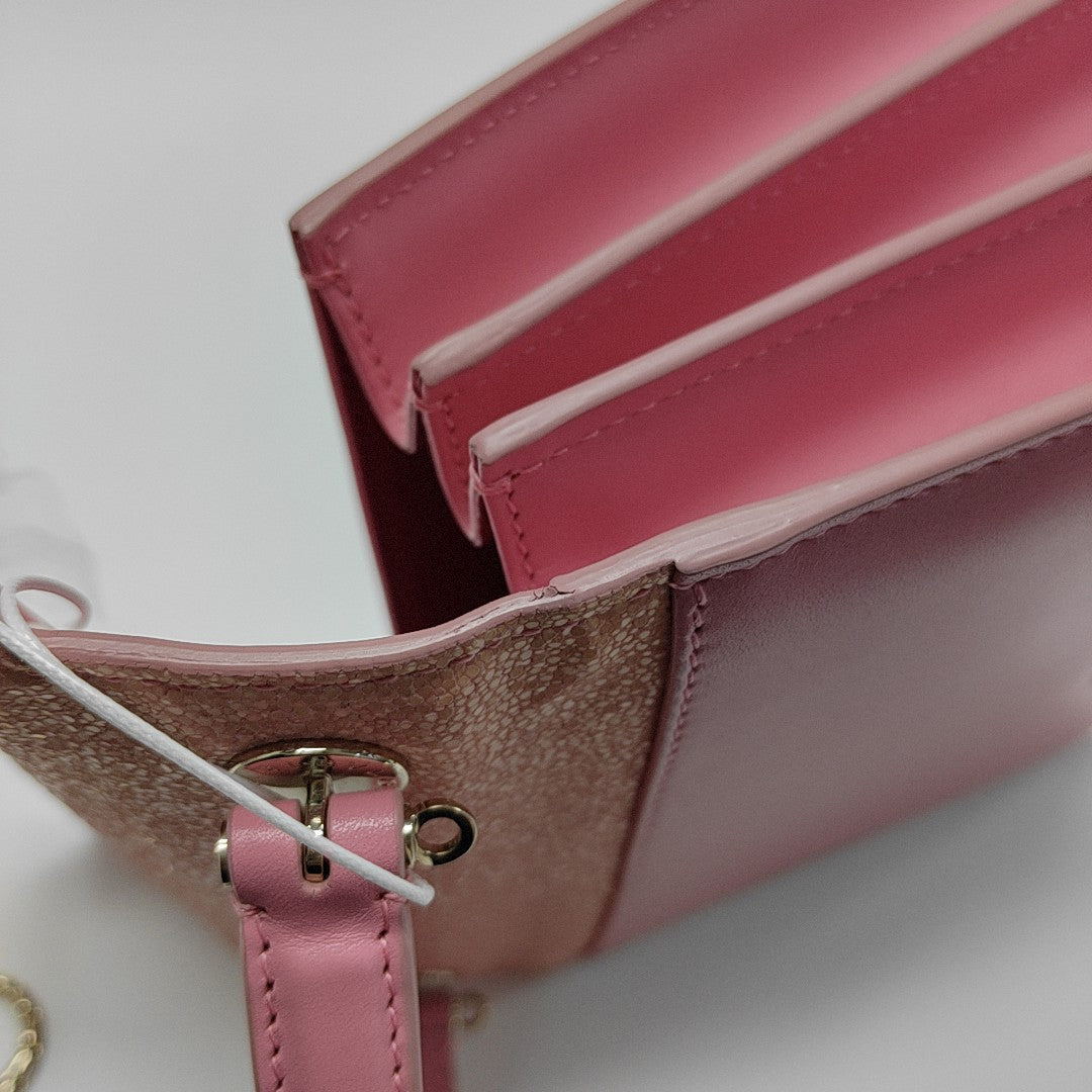 SERPENTI FOREVER Small Stingray Leather Pink