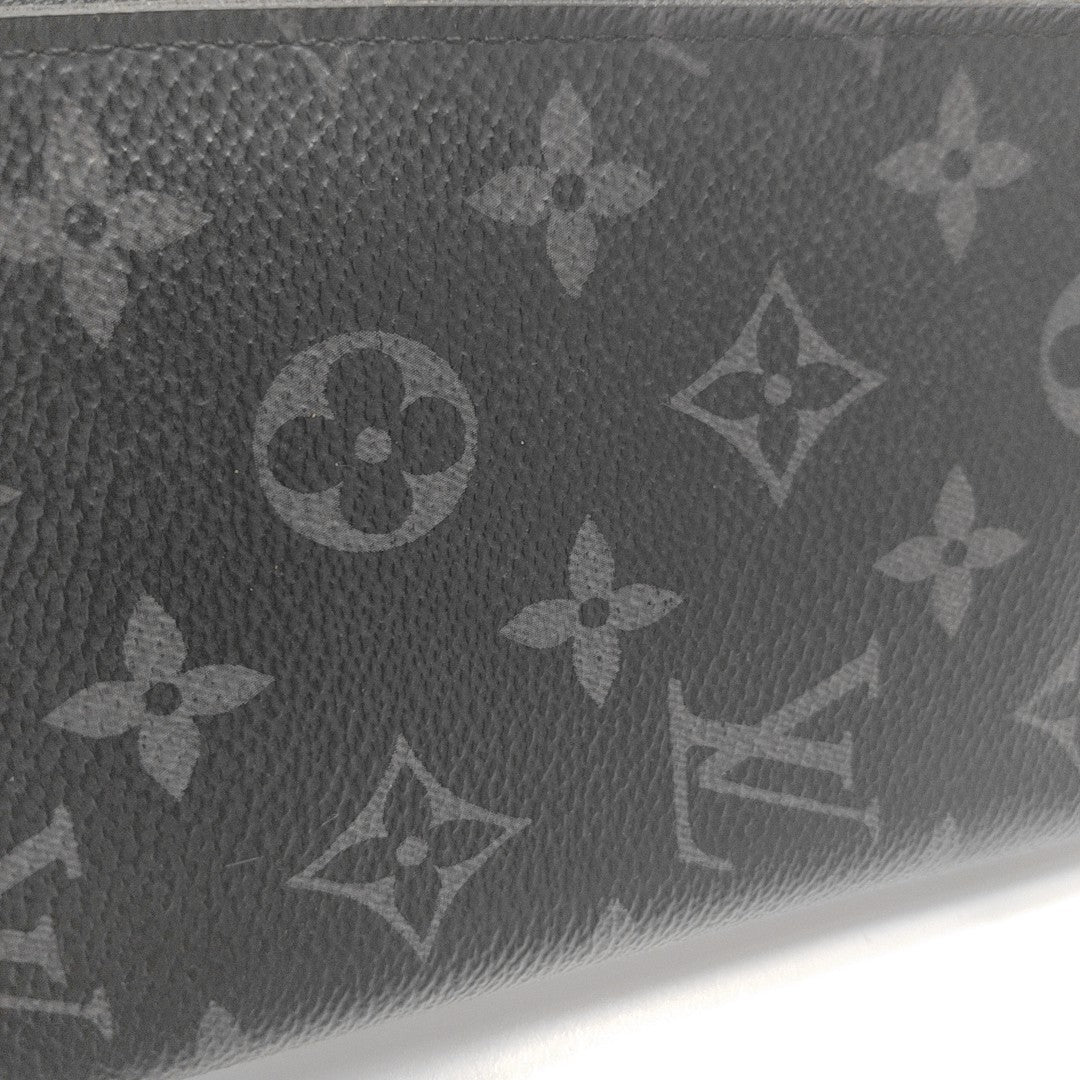 CLÉMENCE Monogram Coated Canvas Gray Wallet